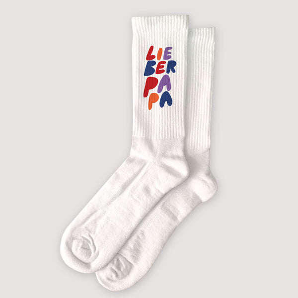Socken Weiße Liebes Farben foto