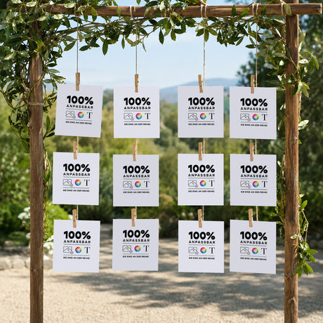 Sitzplan Hochzeit Pack von 12 Mach es selbst VI