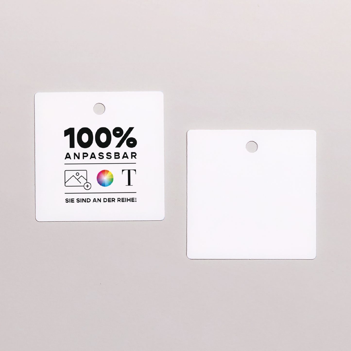 Vorgelochtes Etikett Hochzeit quadratisch Mach es selbst VI foto N° 1