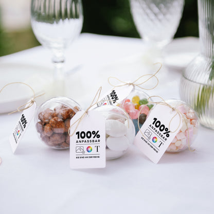 Geschenkbox Hochzeit Ball mit Wimpel-Etikett Mach es selbst VI foto N° 2