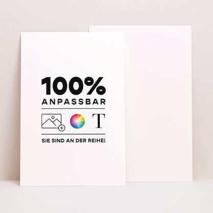 Menükarte Hochzeit PortraitPorträt Mach es selbst VI foto N° 1