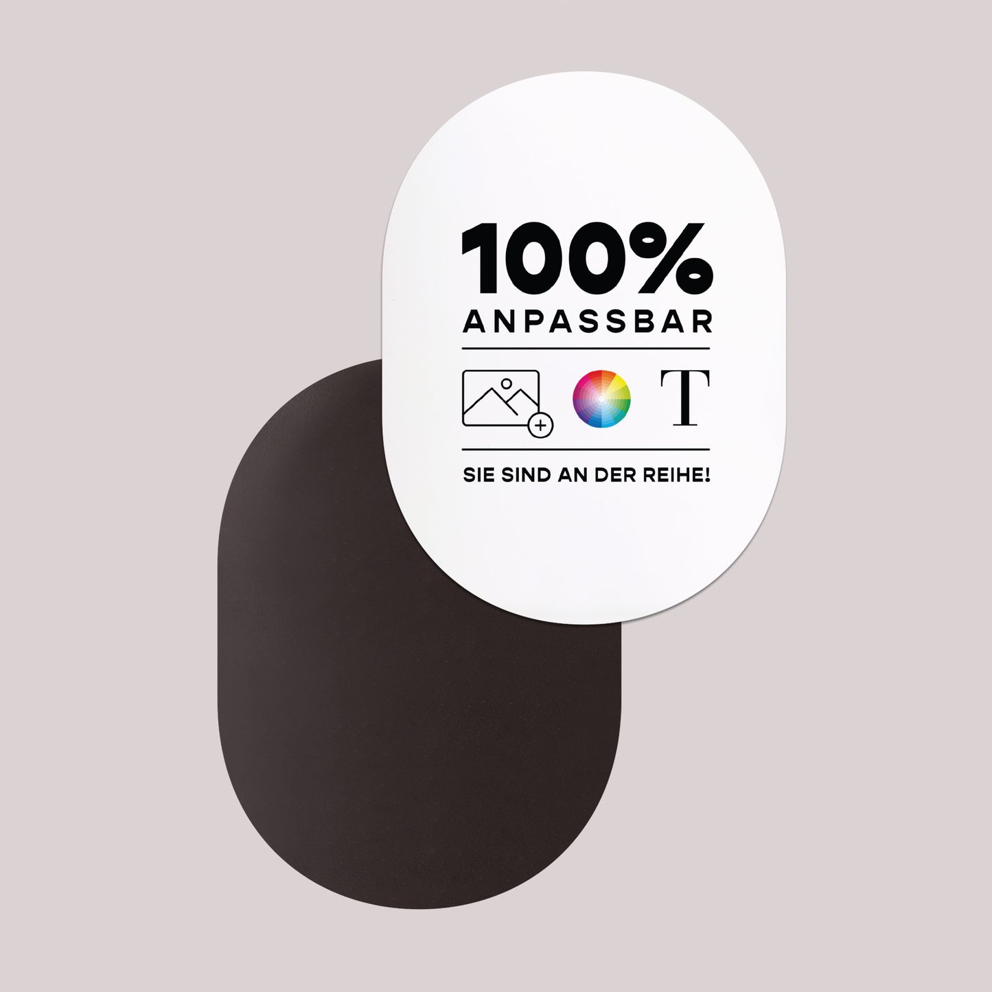 Hochzeitseinladung 8er-Pack, magnetisch, oval Mach es selbst VI foto N° 2