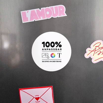 Dankeskarte Hochzeit Set von 8, magnetisch, rund, Ø 10 cm Mach es selbst VI foto N° 4