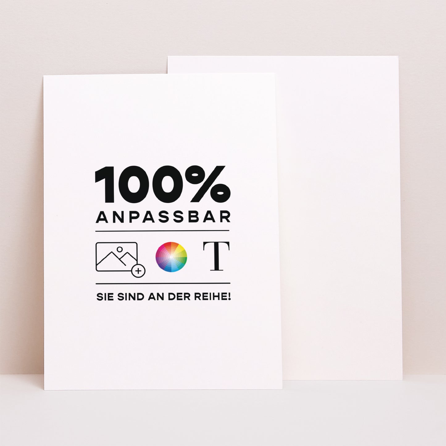 Beilegekarte Hochzeit Porträt Mach es selbst VI foto N° 1