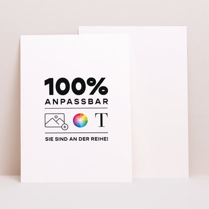 Beilegekarte Hochzeit Porträt Mach es selbst VI foto N° 1