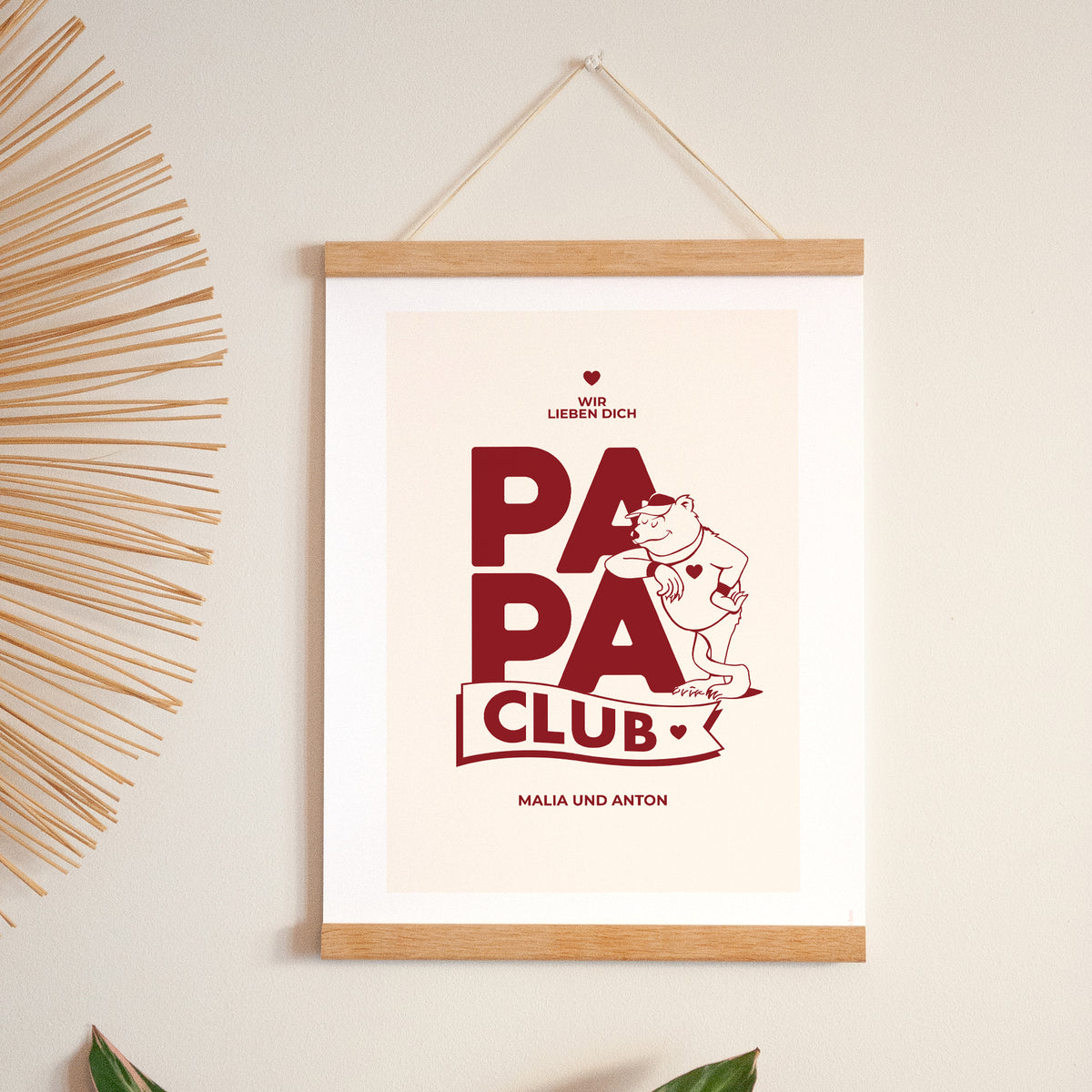 Poster Objekte Porträt Papa Bärenclub foto