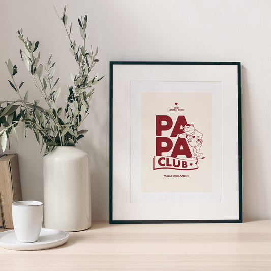 Poster Objekte Porträt Papa Bärenclub foto