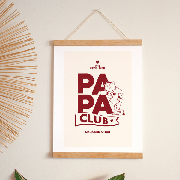 Poster Objekte Porträt Papa Bärenclub foto