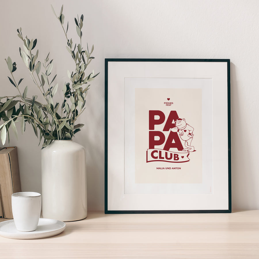 Poster Objekte Porträt Papa Bärenclub foto