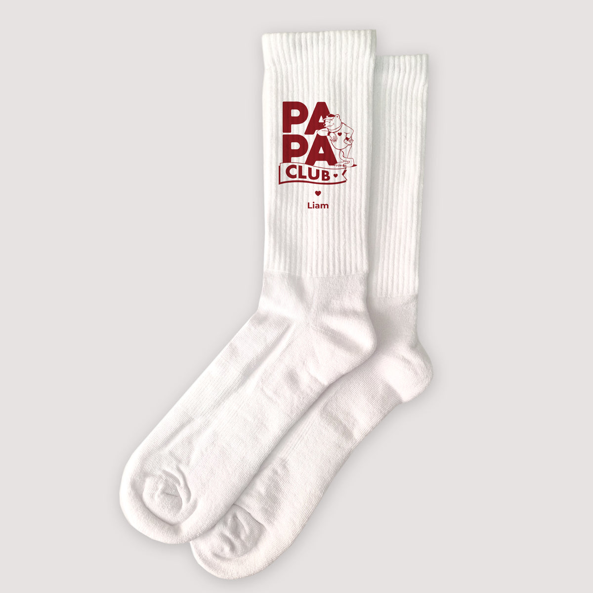 Herrensocken Weiße Papa Bärenclub foto N° 1