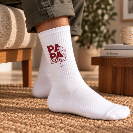 Herrensocken Weiße Papa Bärenclub
