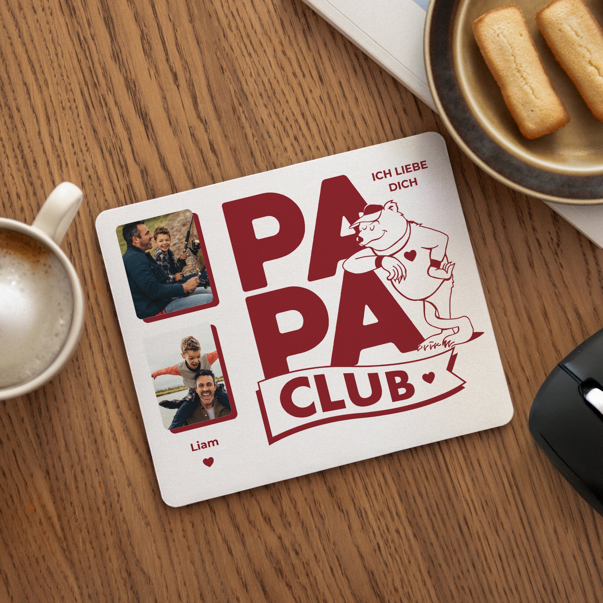 Mousepad Objekte Rechteck Papa Bärenclub foto N° 1