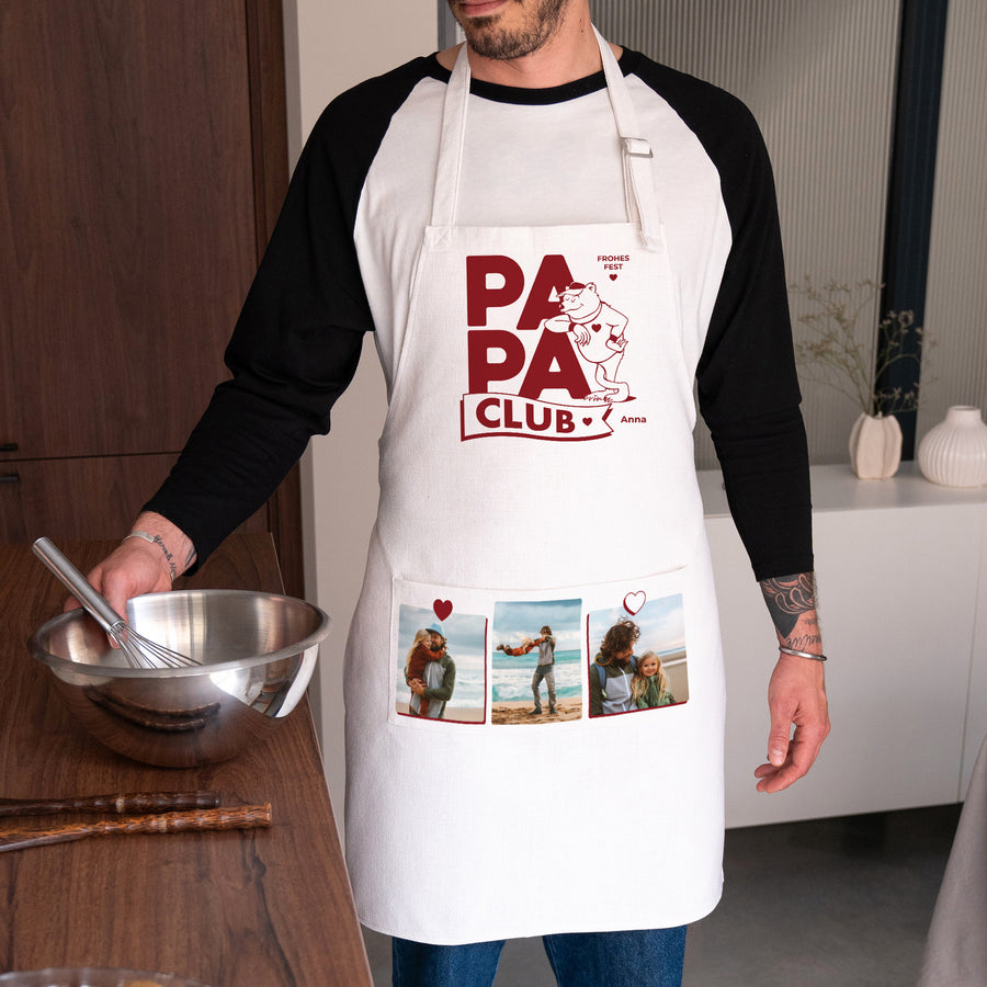 Schürze Objekte Natürliches Beige Papa Bärenclub foto