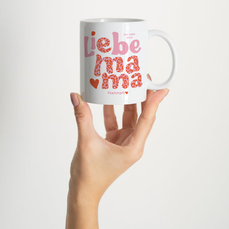 Tasse Objekte Weiß Mutter Leopard