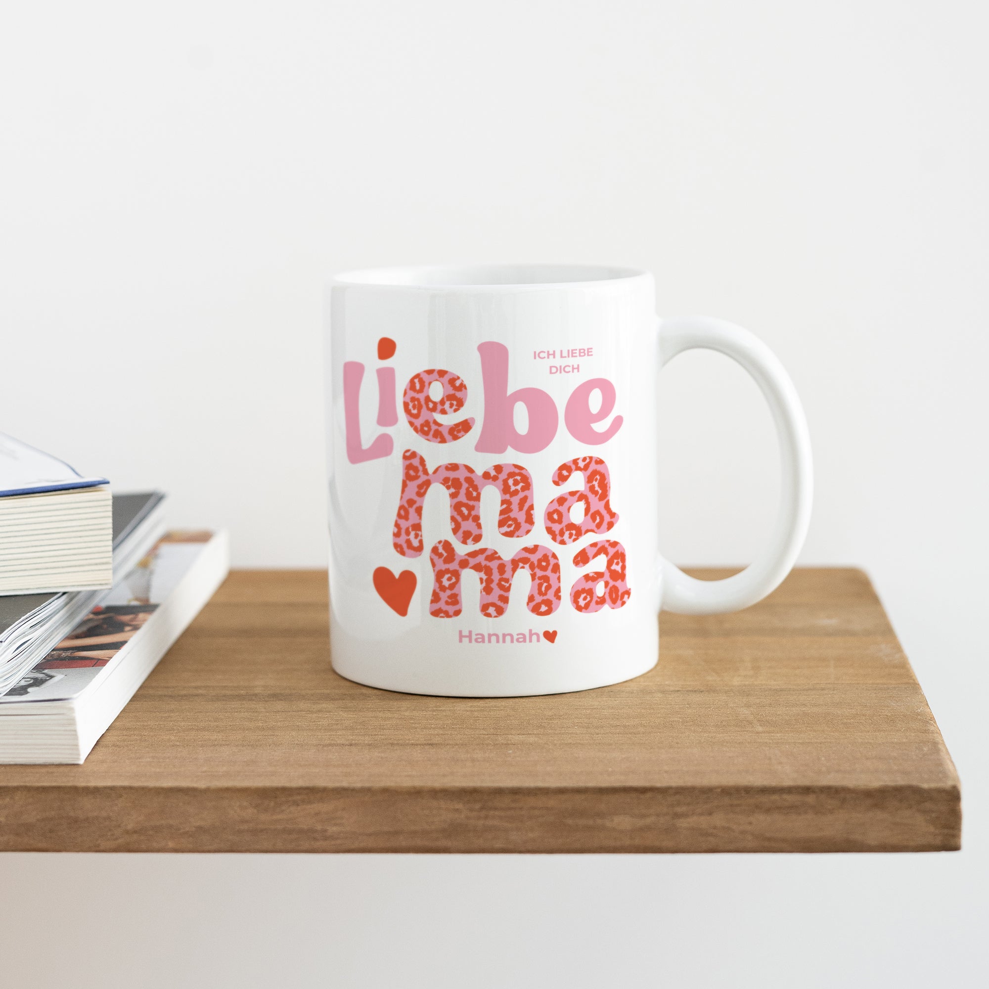 Tasse Objekte Weiß Mutter Leopard foto N° 4