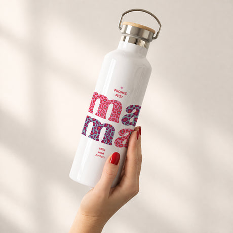 Trinkflasche Objekte 75 cl Leopard Mama