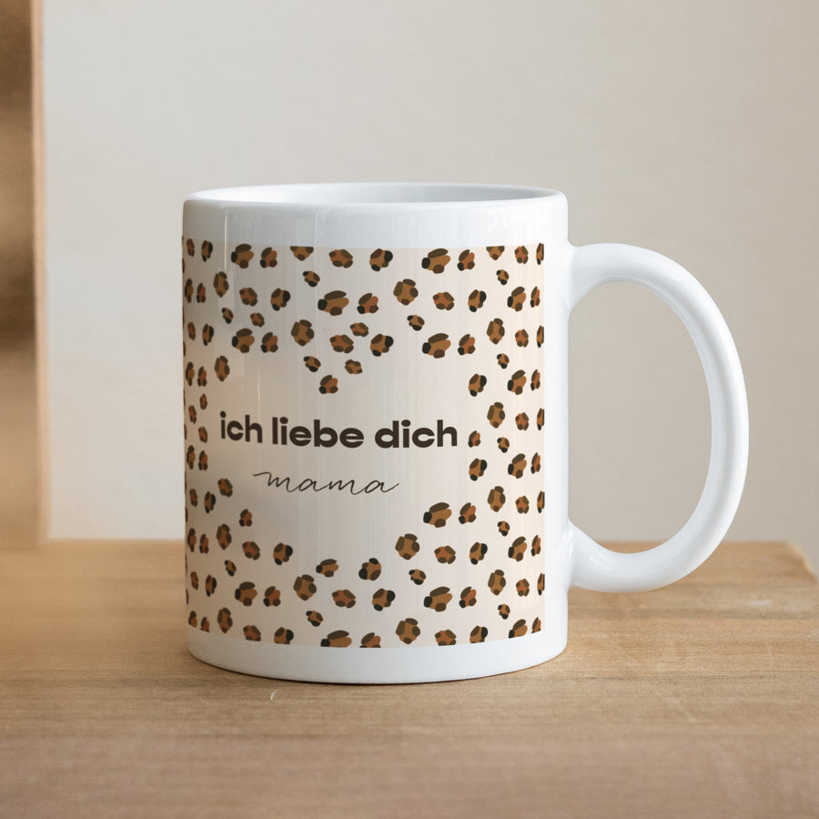 Tasse Objekte Weiß Leoparden-Trend foto