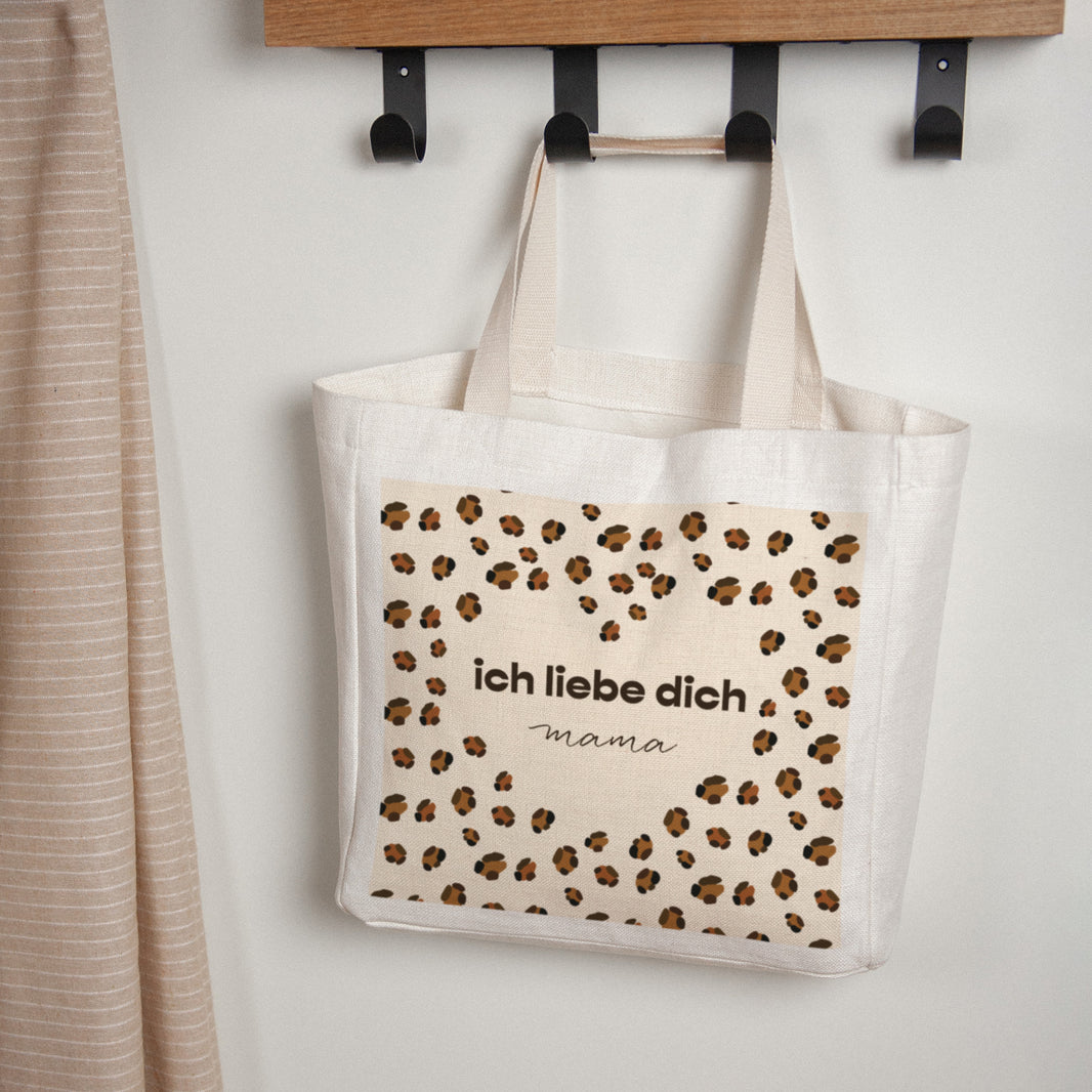 Tote bag Objekte Tragehenkel Leoparden-Trend foto N° 1