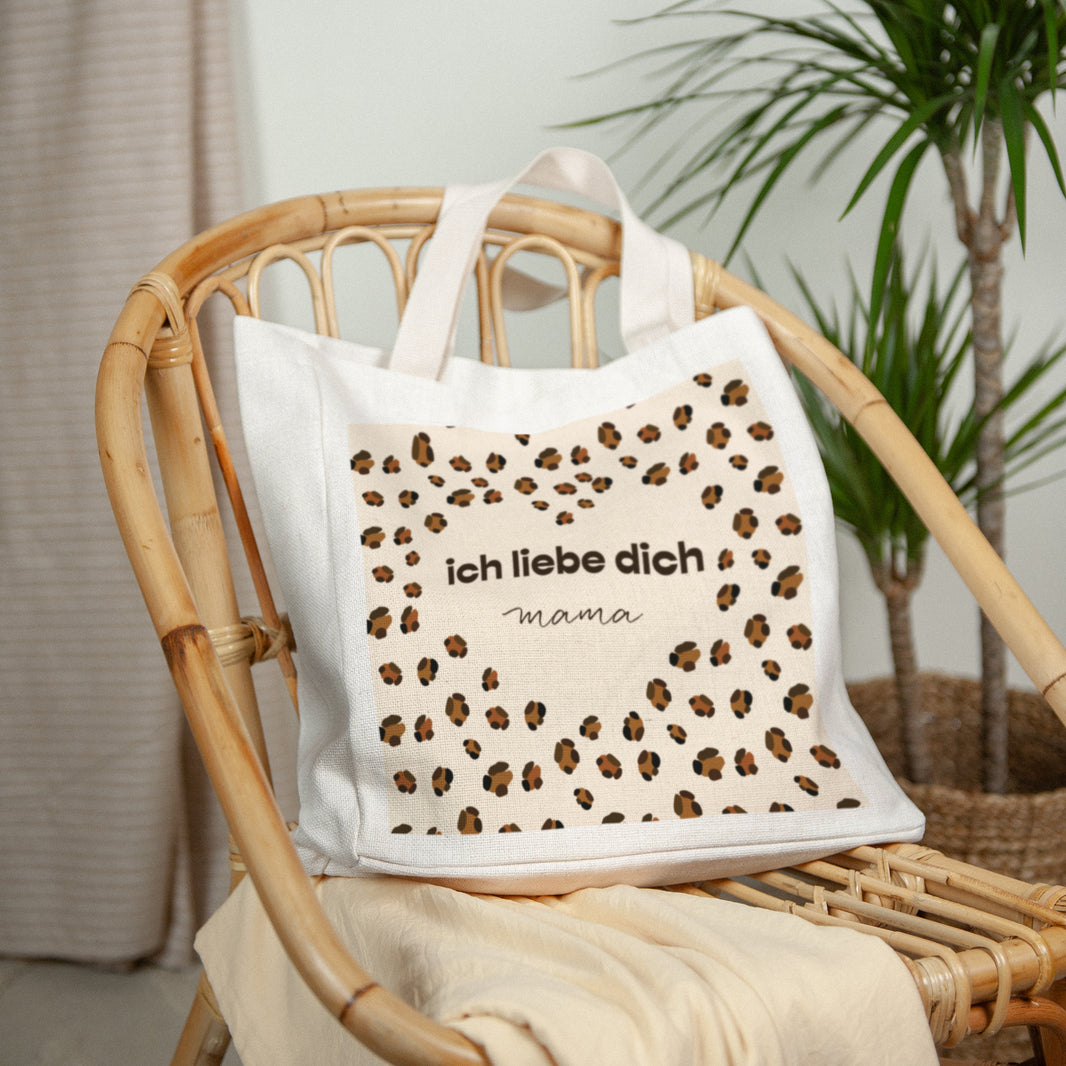 Tote bag Objekte Tragehenkel Leoparden-Trend foto N° 2