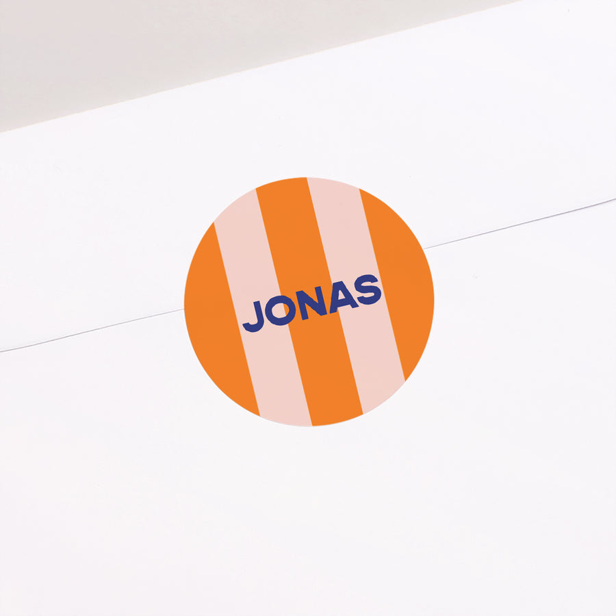 Sticker Geburt Rund Hola Baby. foto