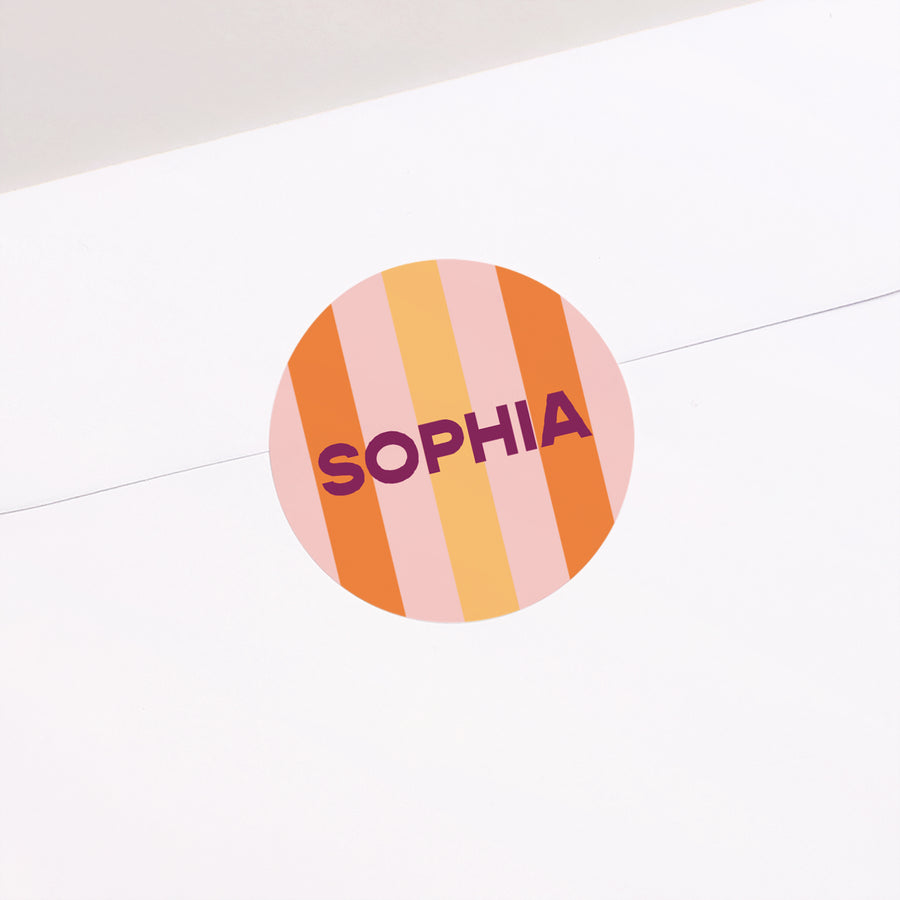 Sticker Geburt Rund Hallo hübsche foto