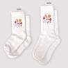 Kindersocken Weiße Lustige Kleckse Rosa foto N° 1