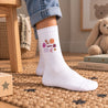 Kindersocken Weiße Lustige Kleckse Rosa foto N° 2