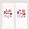Kindersocken Weiße Lustige Kleckse Rosa foto N° 3