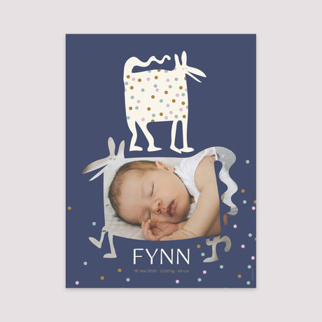 Poster Geburt Porträt Doudou