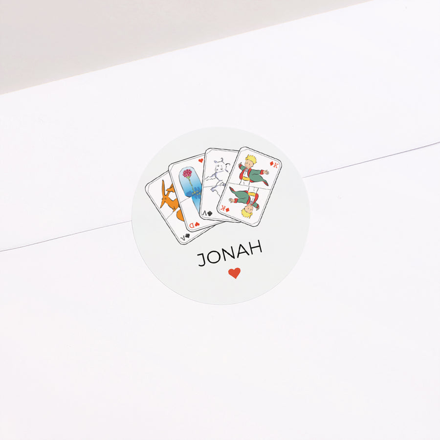 Sticker Geburt Rund Das Ass unseres Herzens foto