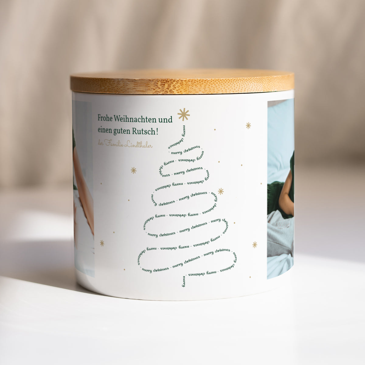 Keramiktopf Weihnachten 48 cl Frohe Weihnachten II foto