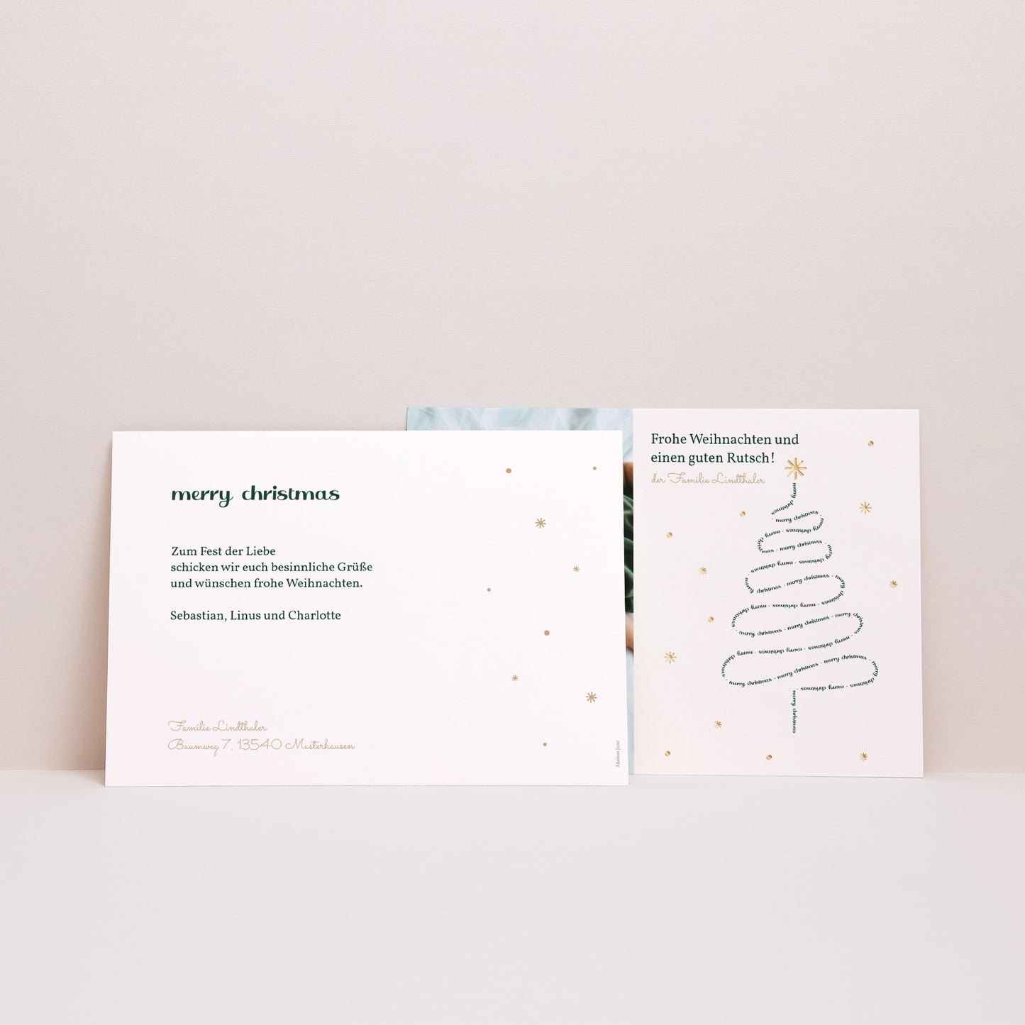 Weihnachtskarte Weihnachten Landschaft Frohe Weihnachten II foto N° 2