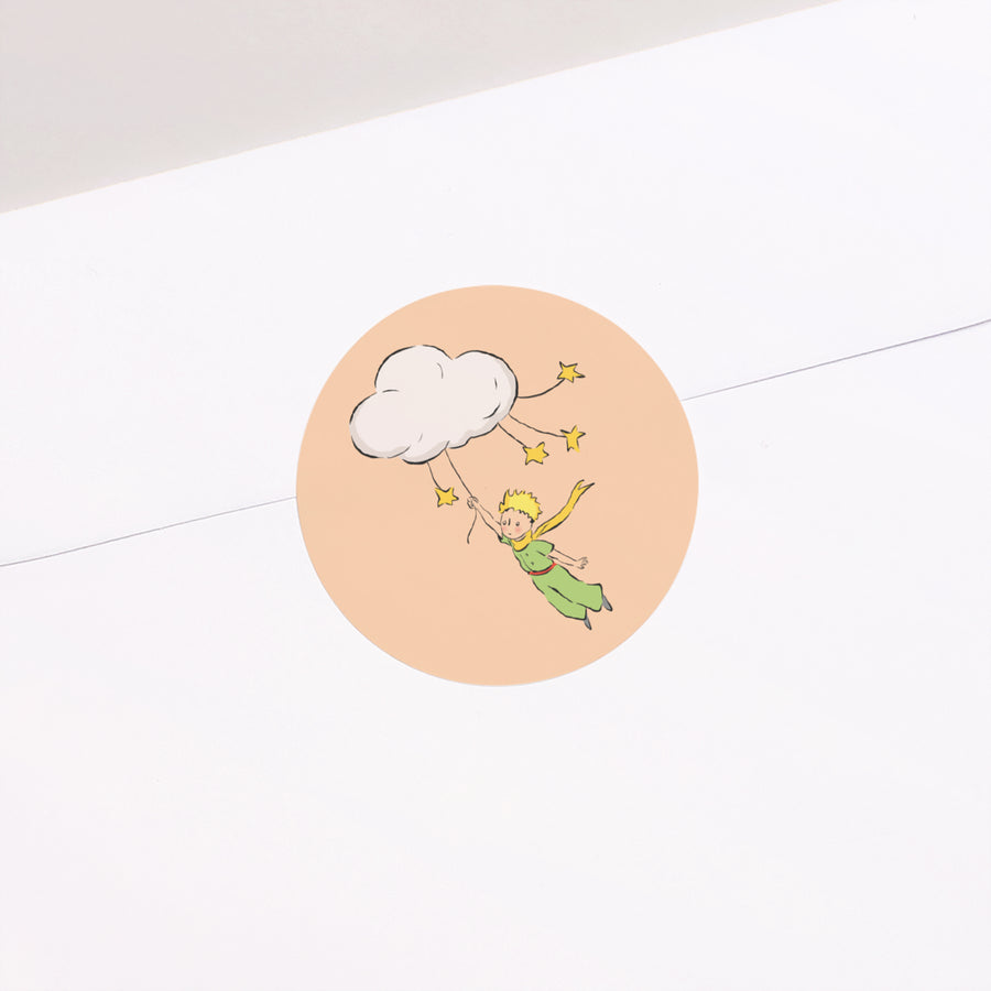 Sticker Geburt Rund Unter dem Sternenhimmel foto