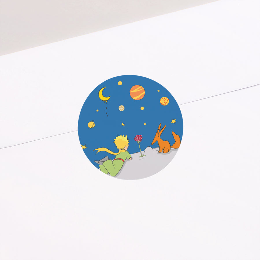 Sticker Geburt Rund Die Erkundung. foto