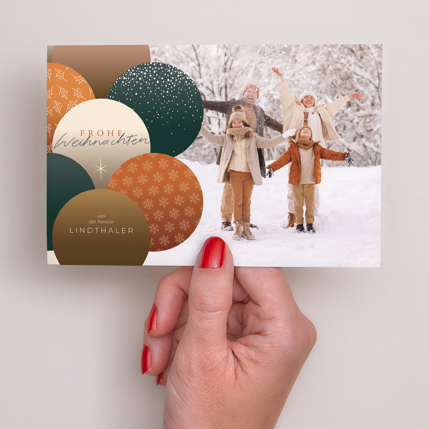 Weihnachtskarte Weihnachten Landschaft Winterkreise foto N° 3