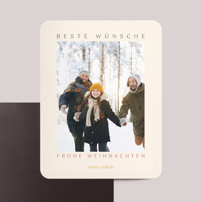 Weihnachtskarte Weihnachten Set von 8, magnetisch, rechteckig mit abgerundeten Ecken Dakota foto N° 1