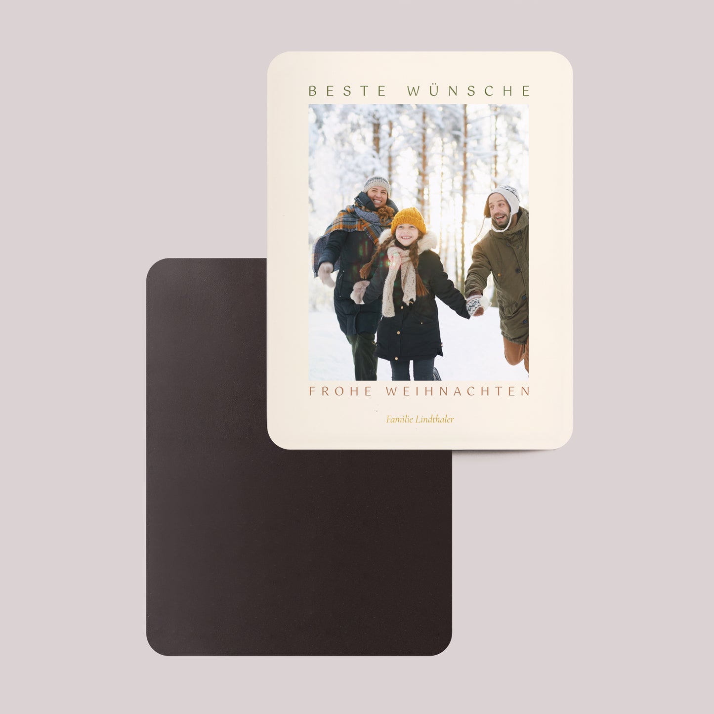 Weihnachtskarte Weihnachten Set von 8, magnetisch, rechteckig mit abgerundeten Ecken Dakota foto N° 2