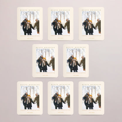 Weihnachtskarte Weihnachten Set von 8, magnetisch, rechteckig mit abgerundeten Ecken Dakota foto N° 3