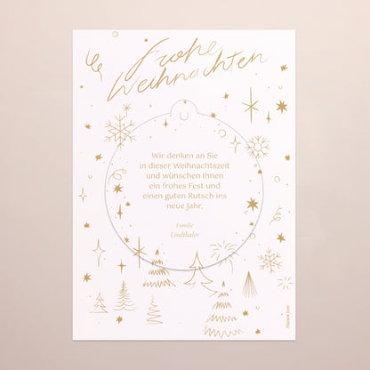 Weihnachtskarte Weihnachten Abnehmbar Weihnachtsstrahlen foto N° 3