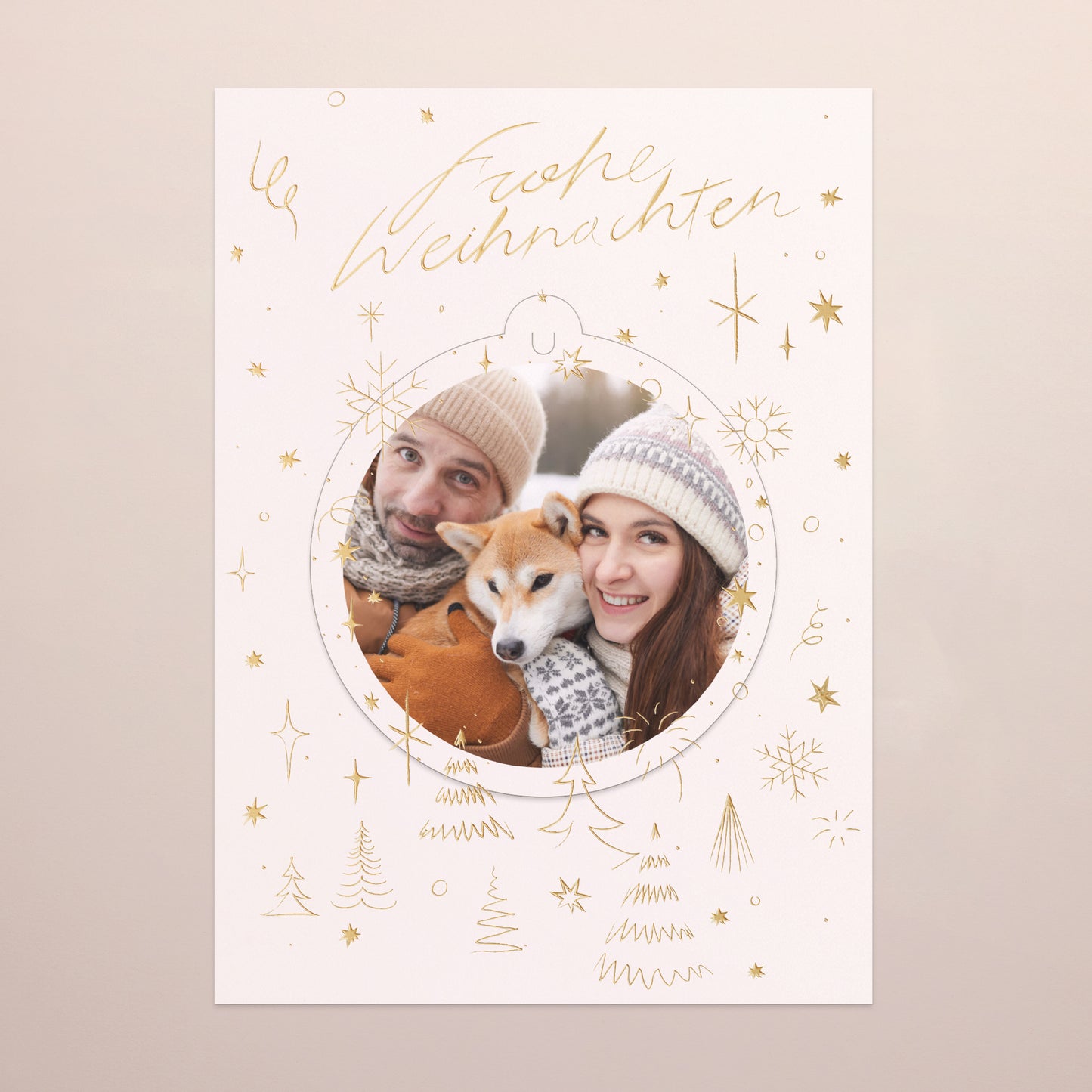 Weihnachtskarte Weihnachten Abnehmbar Weihnachtsstrahlung II foto N° 2