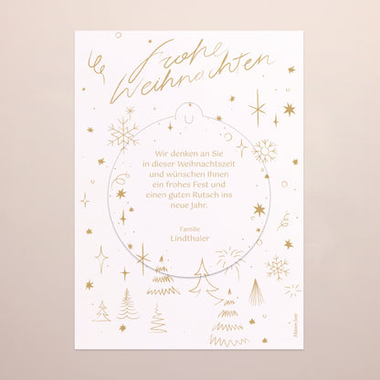 Weihnachtskarte Weihnachten Abnehmbar Weihnachtsstrahlung II foto N° 3