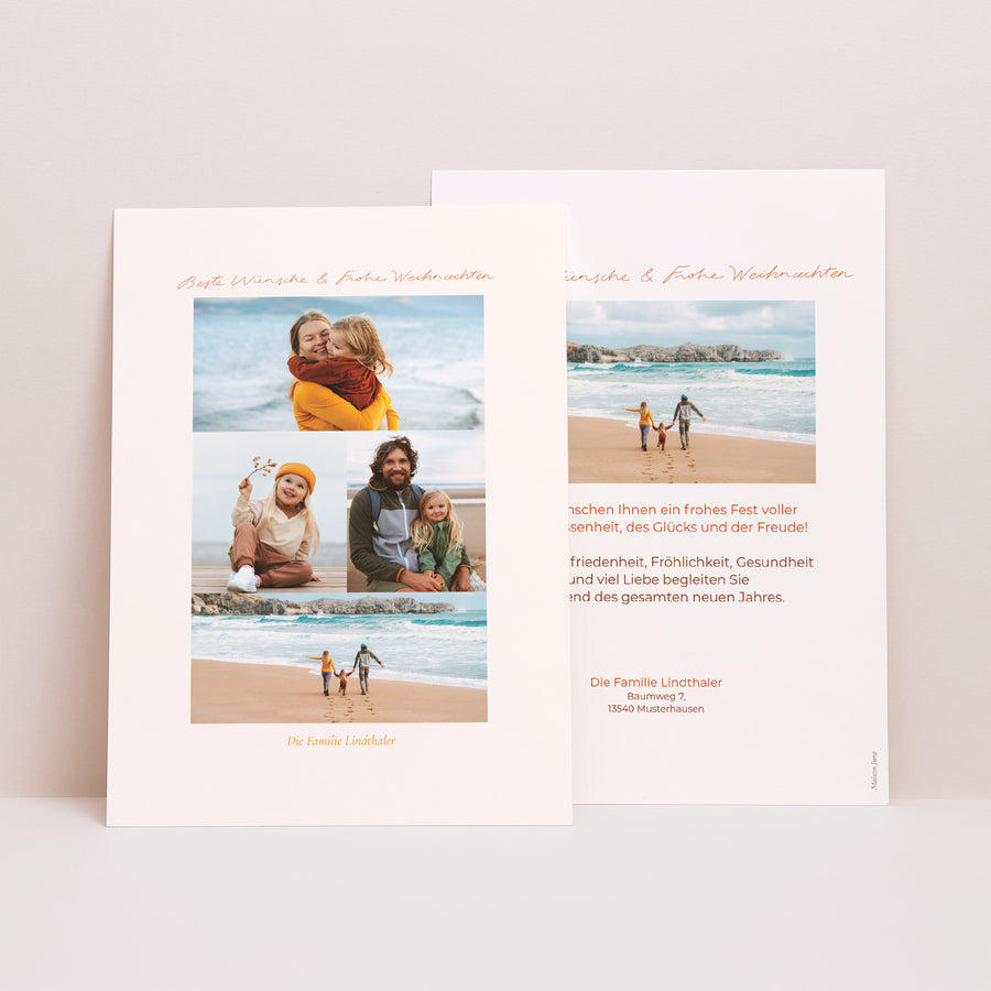 Weihnachtskarte Weihnachten Retourne le texte d'origine. foto