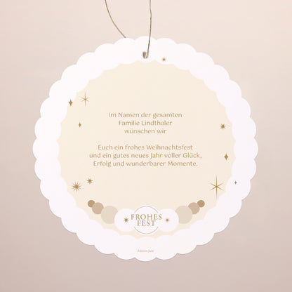 Weihnachtskarte Weihnachten Zum Aufhängen Winterliche Sanftheit foto N° 2