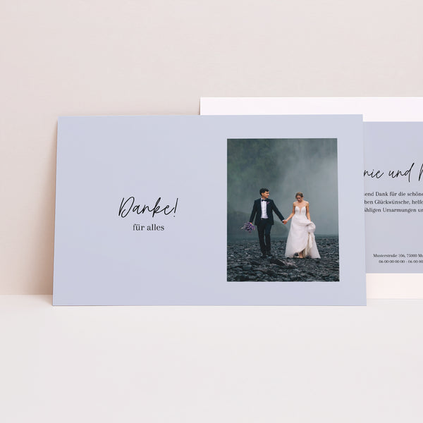 Dankeskarte Hochzeit Landschaft Danke ! foto