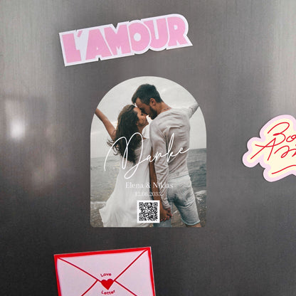 Dankeskarte Hochzeit 8er-Pack, magnetisch, Bogen Ich liebe dich III foto N° 4