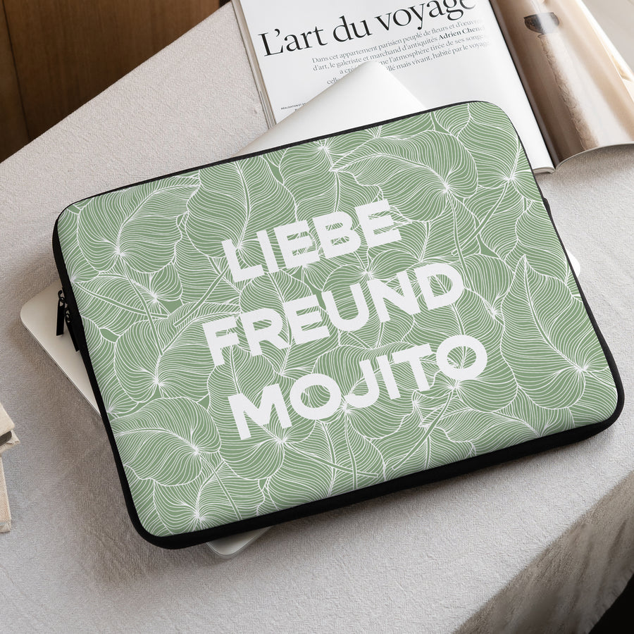 Laptophülle Objekte 15 Zoll grünes Laub foto
