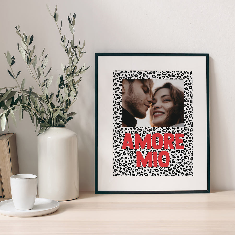 Poster Objekte Porträt Amore Mio Leopard foto