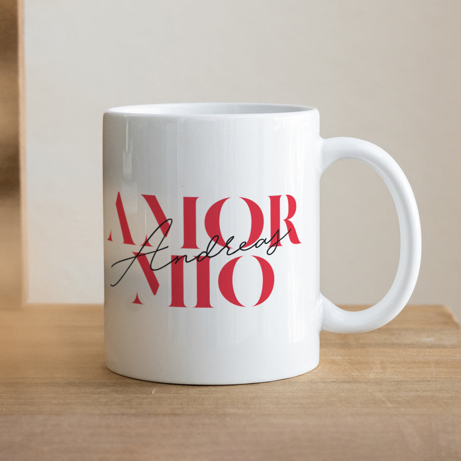 Tasse Objekte Weiß Amor Mio foto