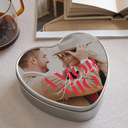 Metalldose Objekte herz, mit Schokolade gefüllt Amor Mio foto N° 2