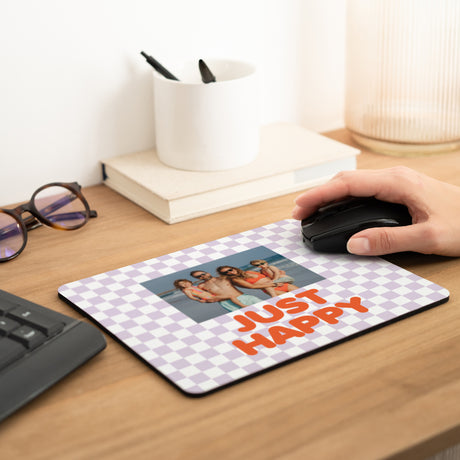Mousepad Objekte Rechteck Just Happy